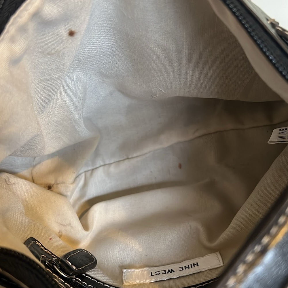 Nine West mini black leather shoulder bag - Picture 5 of 5